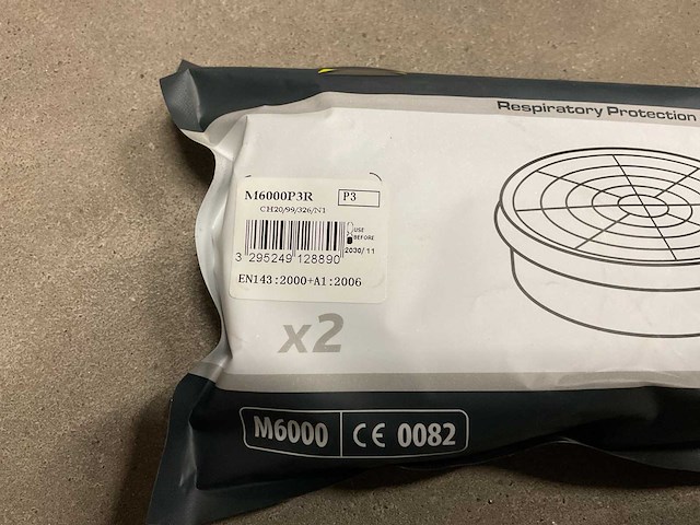 Deltaplus m6000 p3r verpakking á 2 stuks filterpatronen (6x) - afbeelding 3 van  3