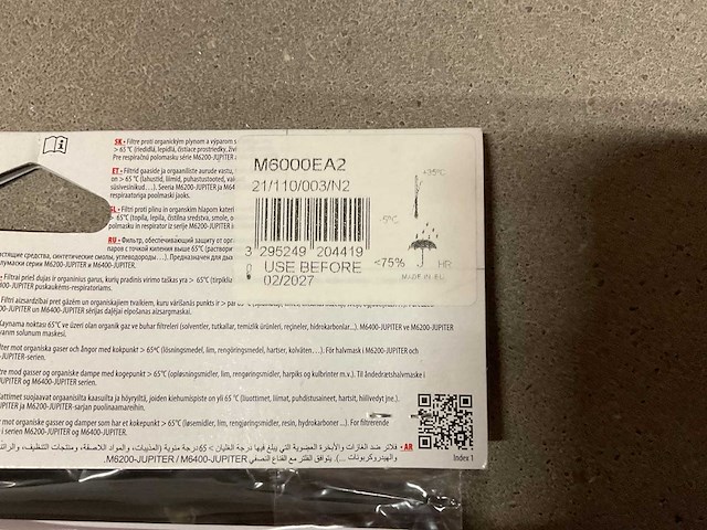 Deltaplus m6000e a2 verpakking á 2 stuks filterpatronen (5x) - afbeelding 3 van  3