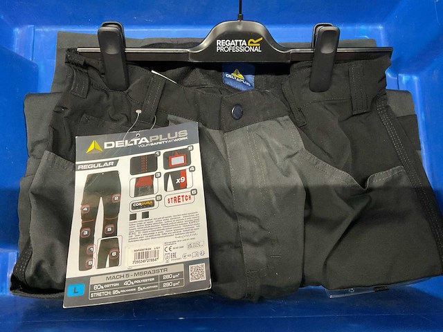 Deltaplus mach 5 stretch m5pa3str werkbroek (maat l) - afbeelding 1 van  1