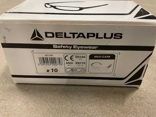 Deltaplus milo clear doos á 10 stuks veiligheidsbrillen (4x) - afbeelding 3 van  3