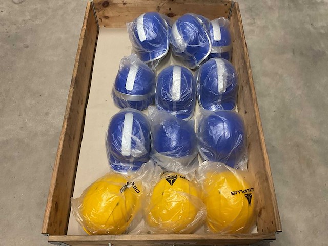 Deltaplus partij veiligheidshelmen, 12 stuks - afbeelding 1 van  3