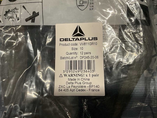 Deltaplus partij werkhandschoenen (maat 9+10), 33 paar - afbeelding 2 van  4