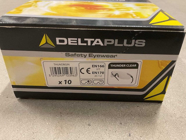 Deltaplus thunder clear doos á 10 stuks veiligheidsbrillen - afbeelding 2 van  2