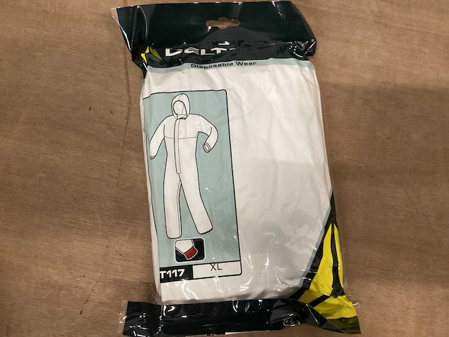 Deltaplus wegwerpoverall maat xl (19x) - afbeelding 1 van  4