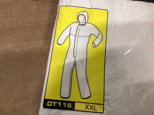 Deltaplus wegwerpoverall maat xxl (9x) - afbeelding 3 van  6