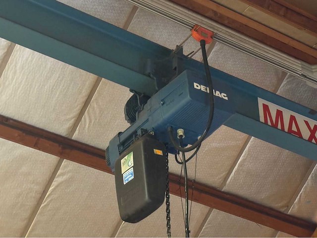 Demag 1 tons bovenloophalkraan met 45 meter rails - afbeelding 8 van  13