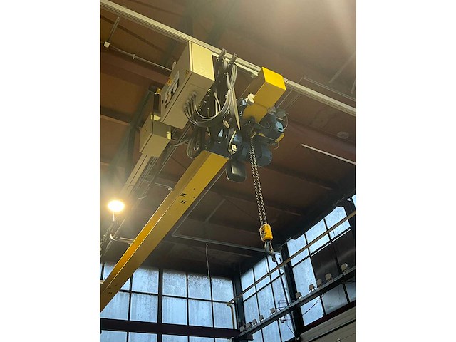 Demag 16954201 enkelligger bovenloopkraan 1 ton v.v. loopcat met elektro kettingtakel + 55 meter m1 kraanbaan - afbeelding 4 van  12