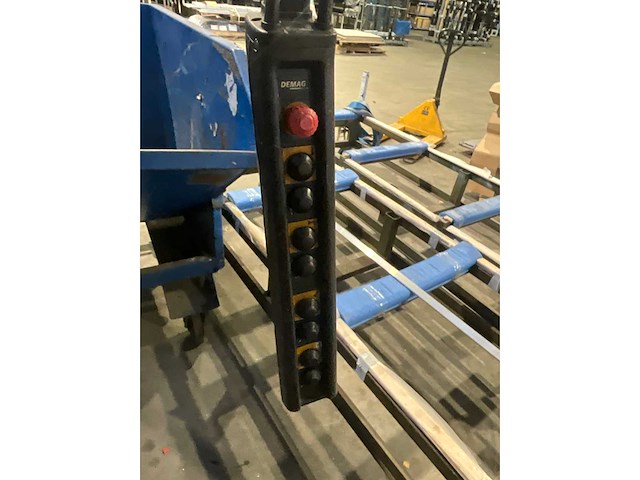 Demag 16954201 enkelligger bovenloopkraan 1 ton v.v. loopcat met elektro kettingtakel + 55 meter m1 kraanbaan - afbeelding 10 van  12