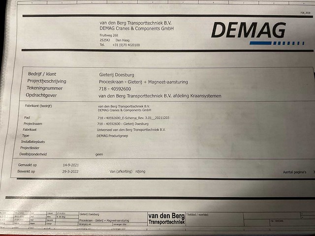 Demag bovenloophalkraan - afbeelding 10 van  42