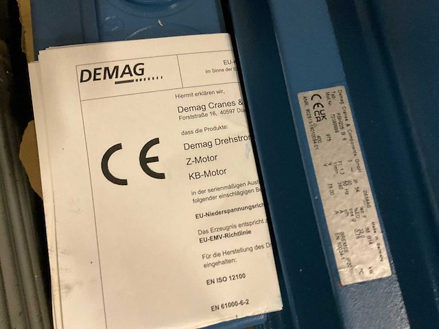 Demag elektromotor - afbeelding 5 van  6