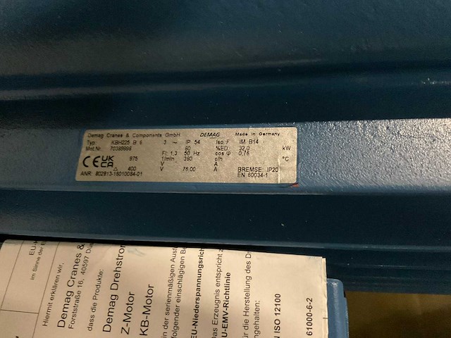 Demag elektromotor - afbeelding 6 van  6
