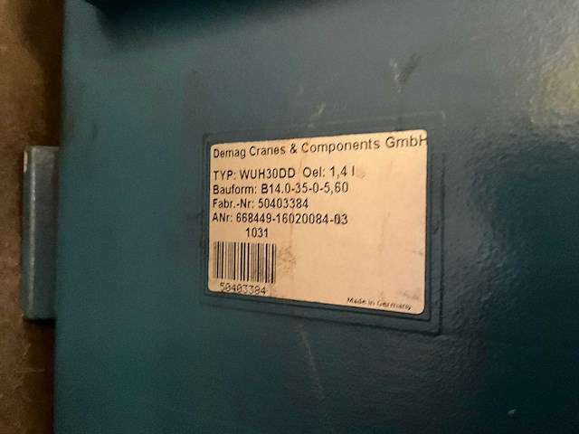 Demag wuh30dd / zba90 b4 reductormotor (15x) - afbeelding 6 van  7
