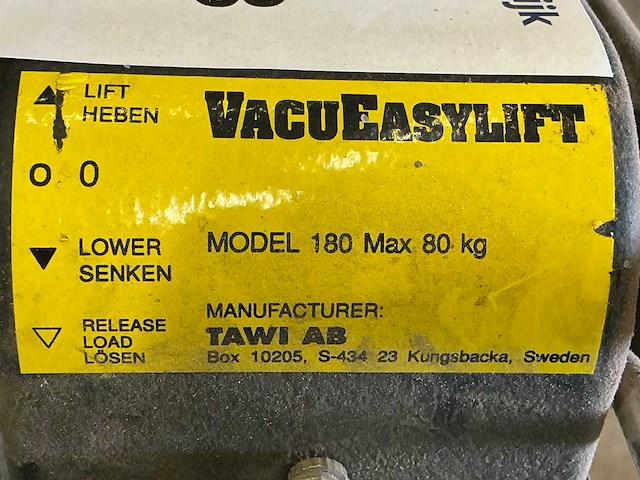 Demag zwenkarmkraan met tawi vacuumlifter - afbeelding 6 van  8