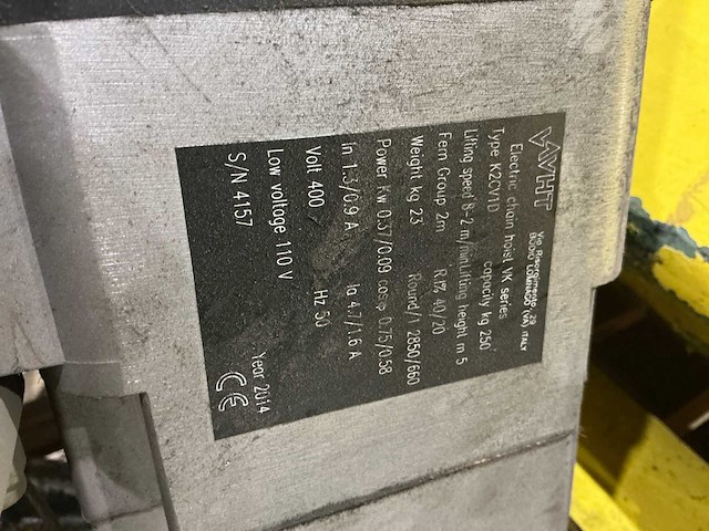 Demag zwenkkraaninstallatie met vht kettingtakel – 250 kg capaciteit - afbeelding 5 van  15