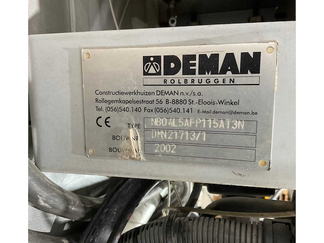 Deman - 2002 - nbo4l5afp115at3n - elektrische takel - afbeelding 5 van  13