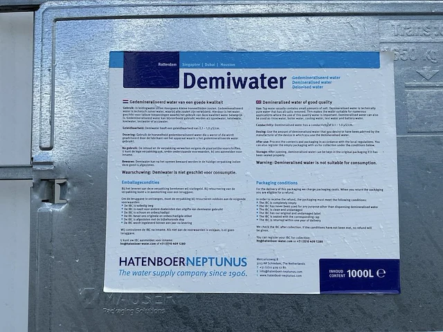 Demiwater ibc - afbeelding 3 van  3