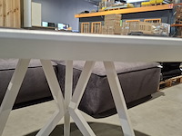 Demo eettafel, studio henk, eiken butterfly, wit - afbeelding 4 van  6