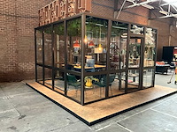 Demontabele kantoor- vergaderunit 400x400x260cm v.v. toshiba rasb13 airco-unit, muuto verlichting - afbeelding 1 van  10