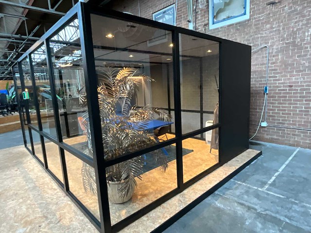 Demontabele kantoor- vergaderunit 480x360x260cm v.v. toshiba rasb13 airco-unit - afbeelding 3 van  6