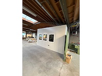 Demontabele kantoorunit 500x500x280cm v.v. dubbelglas + stroomvoorzieningen - afbeelding 3 van  7