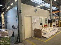 Demontabele kantoorunit 690x500x300cm v.v. dubbelglas + stroomvoorzieningen - afbeelding 3 van  6