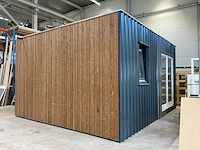 Demontabele kantoorunit tuinkantoor hout designlook - afbeelding 45 van  61