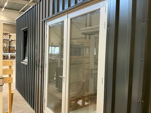 Demontabele kantoorunit tuinkantoor hout designlook - afbeelding 61 van  61