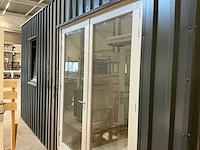 Demontabele kantoorunit tuinkantoor hout designlook - afbeelding 44 van  47