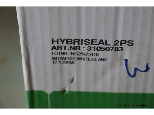 Den braven zwaluw afdichtingskit voor beglazing hybriseal 2ps 10870400 - 12 stuks á 290ml - afbeelding 2 van  3