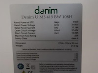 Denim u m3 zonnepaneel 415 bw 108h - 5 stuks - afbeelding 2 van  2