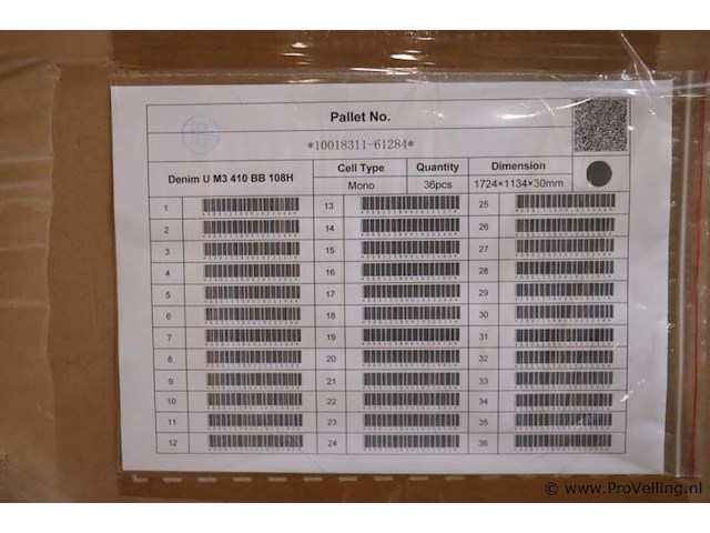 Denim u zonnepaneel m3 410 bb 108h - 1 pallet á 36 stuks - afbeelding 3 van  5