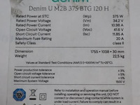 Denim zonnepaneel u m2b 375 btg 120 h - 8 stuks - afbeelding 5 van  5