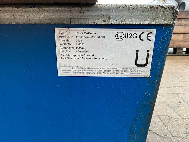 Denios basis e-wanne 200 ltr lekbak (2x) - afbeelding 6 van  7