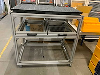 Denios rvs / aluminium afvulsysteem inclusief 3 kantelbare afvulunits - afbeelding 4 van  9