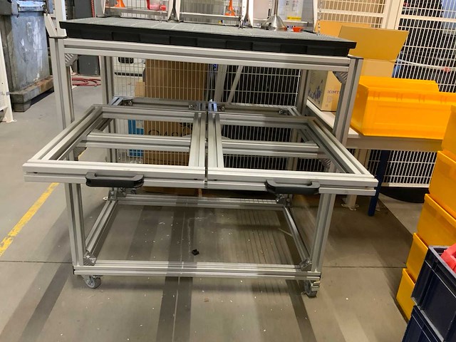 Denios rvs / aluminium afvulsysteem inclusief 3 kantelbare afvulunits - afbeelding 5 van  9