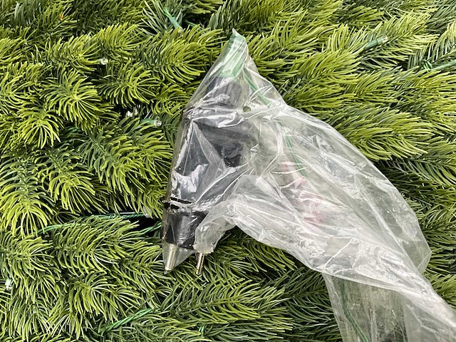 Dennetak rond kunstof kerst bol met ledverlichting (2x) - afbeelding 5 van  5