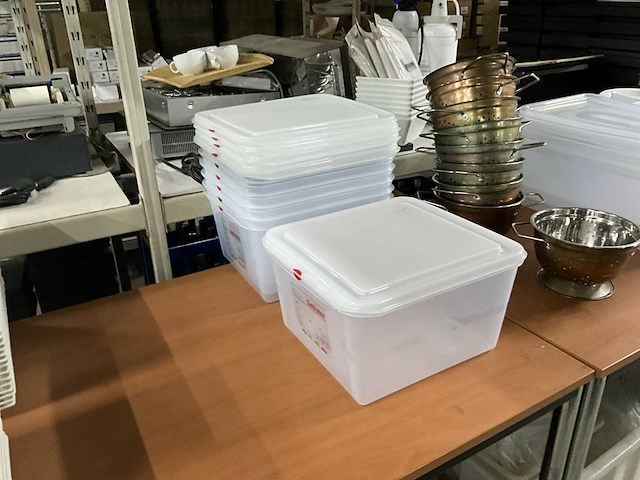 Denox 1/2 gn bakken met deksel (6x) - afbeelding 1 van  6