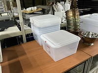 Denox 1/2 gn bakken met deksel (6x) - afbeelding 1 van  6