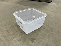 Denox 1/2 gn bakken met deksel (6x) - afbeelding 4 van  6