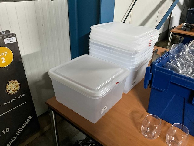 Denox 1/2 gn bakken met deksel (6x) - afbeelding 1 van  6