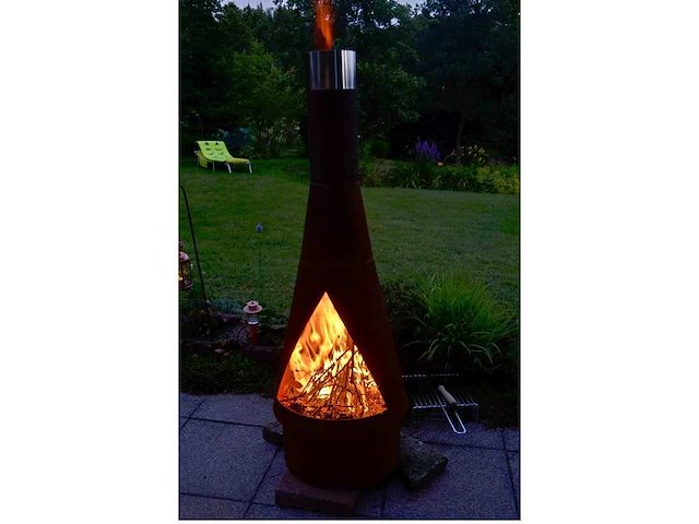 Denver - 125 - tuinhaard zwart 44x125 cm - afbeelding 4 van  4