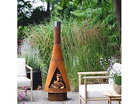 Denver corten - tuinhaard 44x125 cm - afbeelding 3 van  5