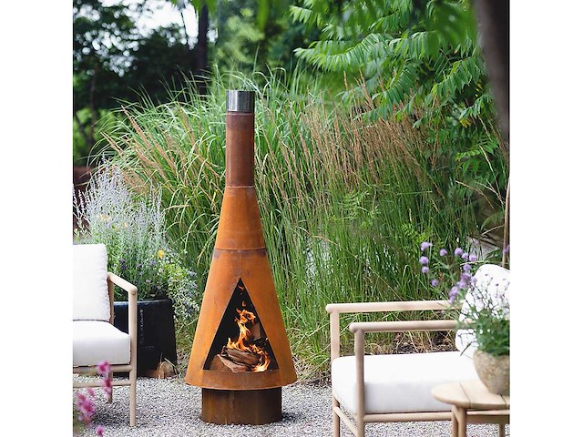 Denver corten - tuinhaard 44x125 cm - afbeelding 2 van  3