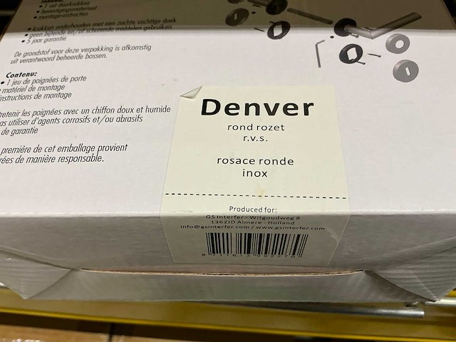 Denver rond rozet deurbeslag (64x) - afbeelding 3 van  3
