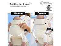 Deryan amora draagzak linnen en katoen cream - afbeelding 4 van  5