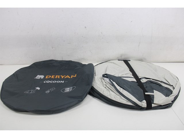 Deryan luxe cocoon pop up tent anti-uv 50+ 2 seconds cream - afbeelding 5 van  5