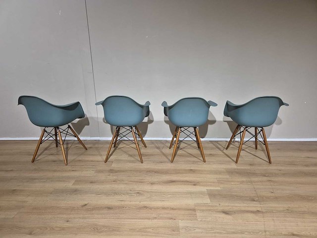 Design - kantoor - eetkamerstoelen - dining chairs (4x) - afbeelding 6 van  8