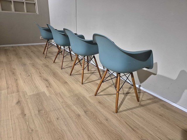 Design - kantoor - eetkamerstoelen - dining chairs (4x) - afbeelding 8 van  8