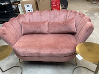 Design bank 140 cm breed, 2x bijzettafel - afbeelding 2 van  7