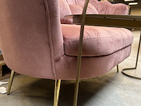 Design bank 140 cm breed, 2x bijzettafel - afbeelding 6 van  7